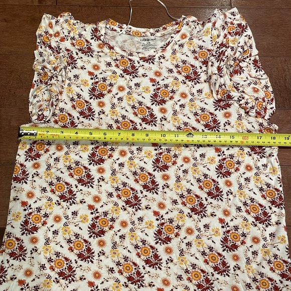 Frill shoulder floral tank top - Picture 6 of 7